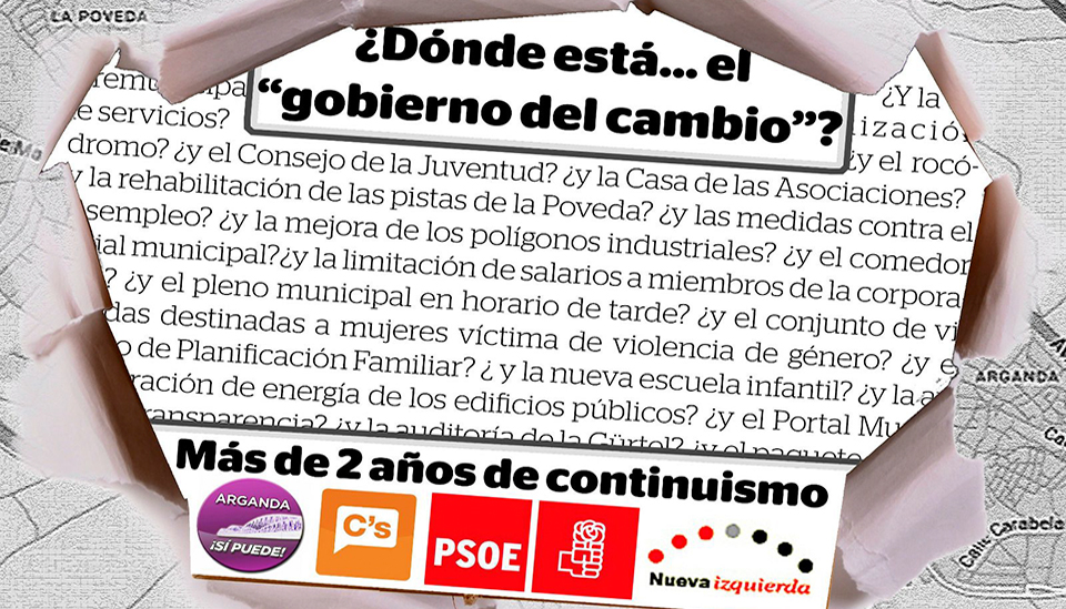 ¿Dónde está... el "gobierno del cambio"?