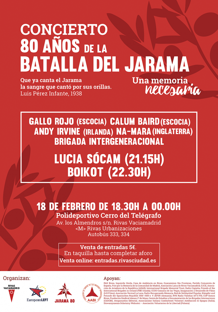 Homenaje Jarama80 - Cartel concierto