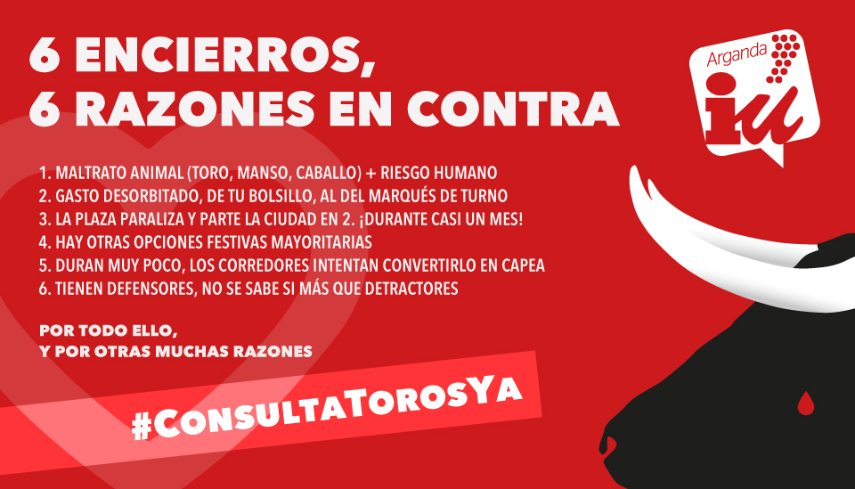 6 encierros, 6 razones en contra - #ConsultaTorosYa